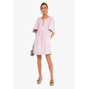 Pomander Place Tuckernuck Women's Lilac Finley Flutter Sleeve Dress Linen Size s
